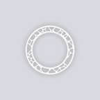 Dragon Scales Circle Rim Clay Stencil