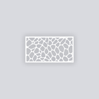 Dragon Scales Rectangle Clay Face Stencil