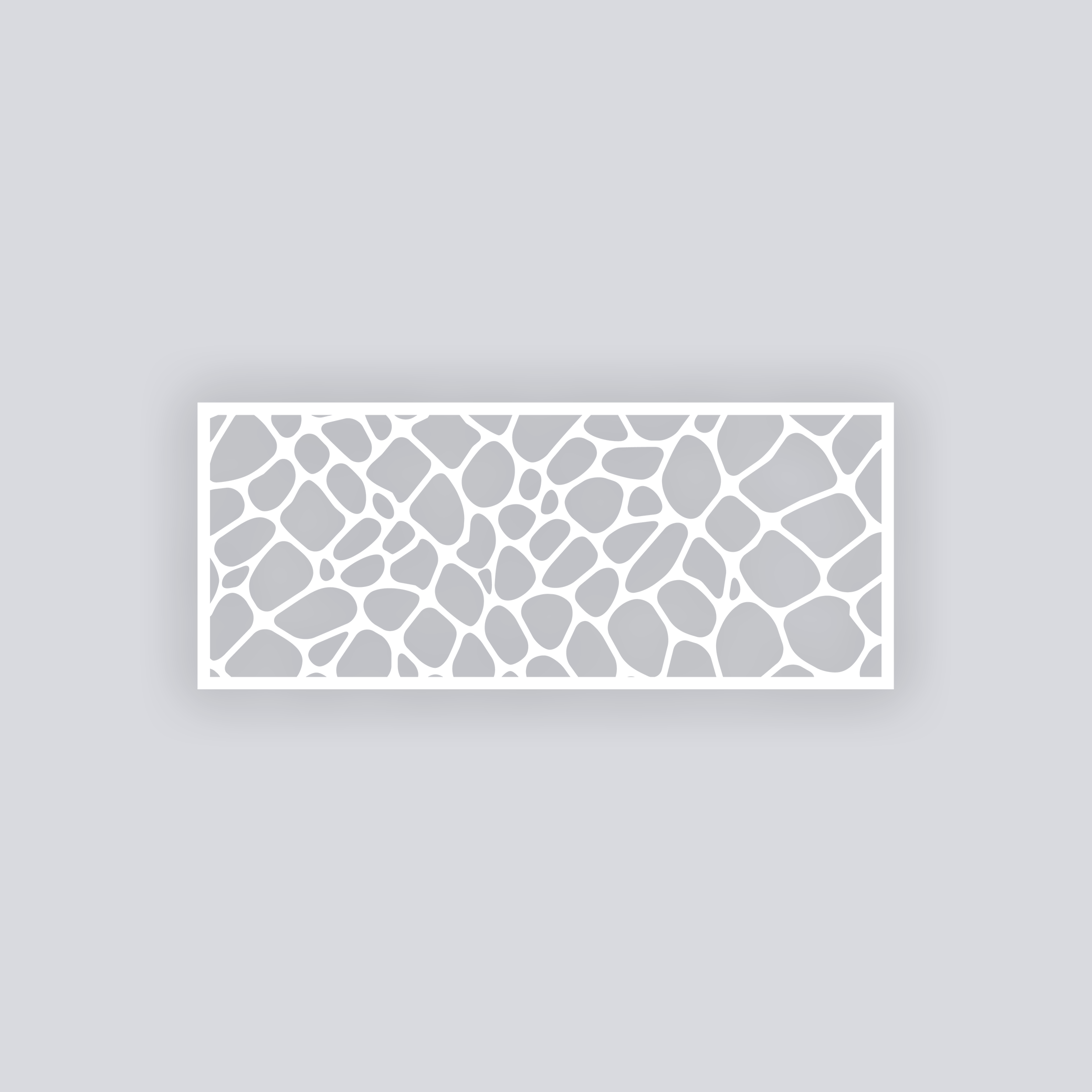 Dragon Scales Rectangle Clay Face Stencil
