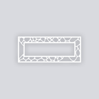 Dragon Scales Rectangle Rim Clay Stencil