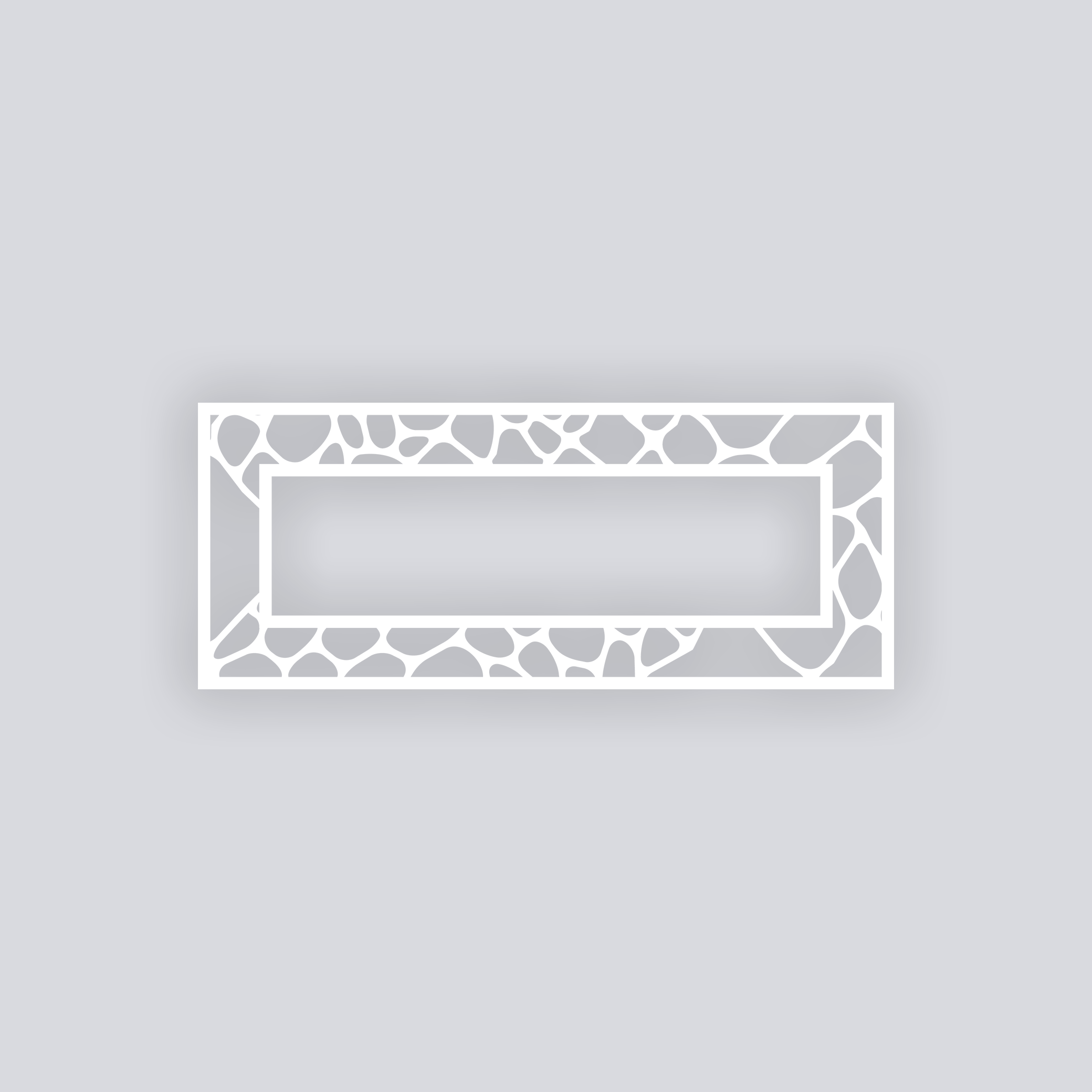 Dragon Scales Rectangle Rim Clay Stencil