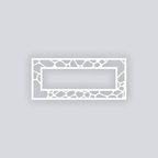 Dragon Scales Rectangle Rim Clay Stencil