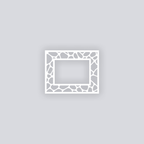 Dragon Scales Rectangle Rim Clay Stencil