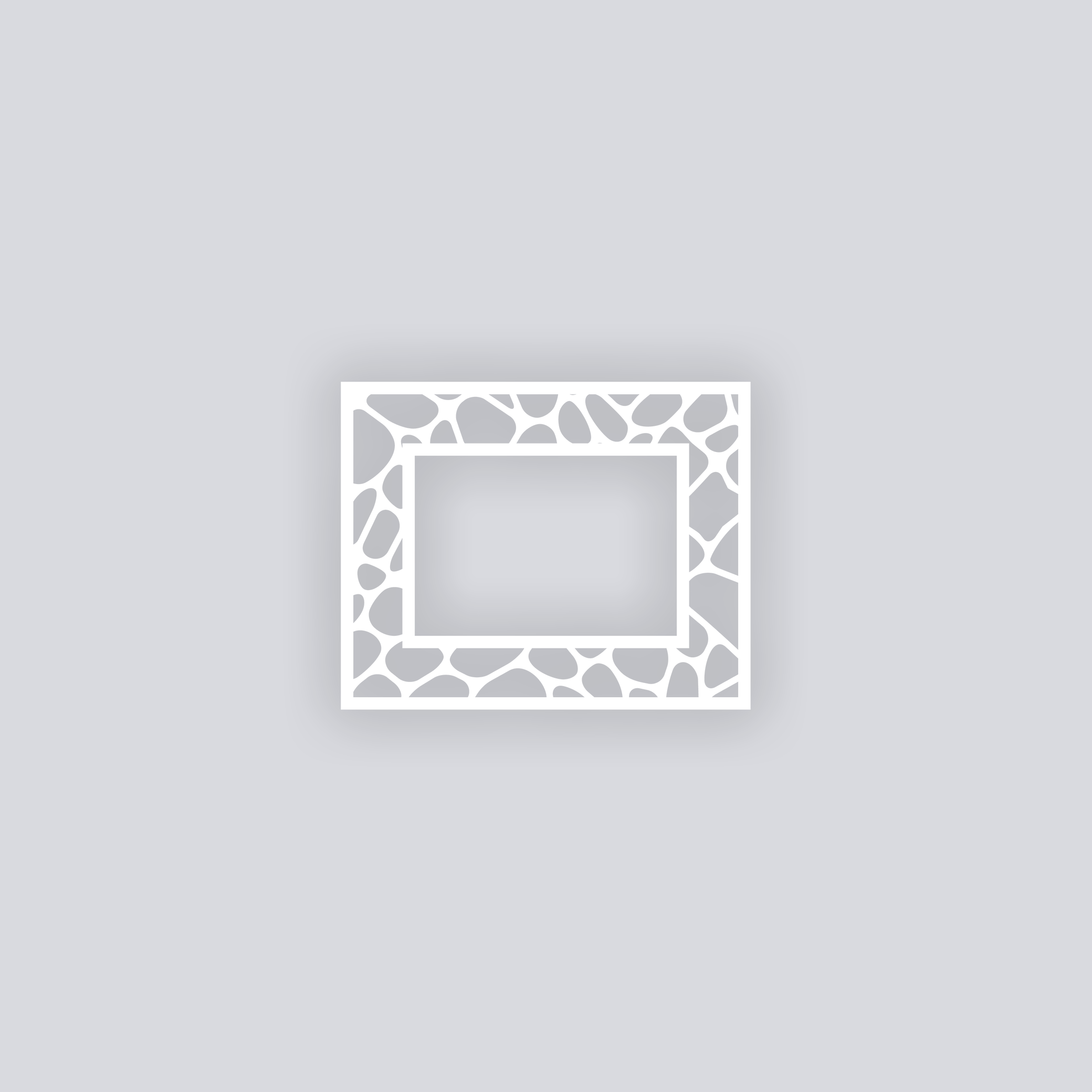 Dragon Scales Rectangle Rim Clay Stencil