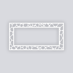 Dragon Scales Rectangle Rim Clay Stencil