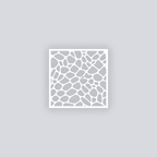 Dragon Scales Square Clay Stencil