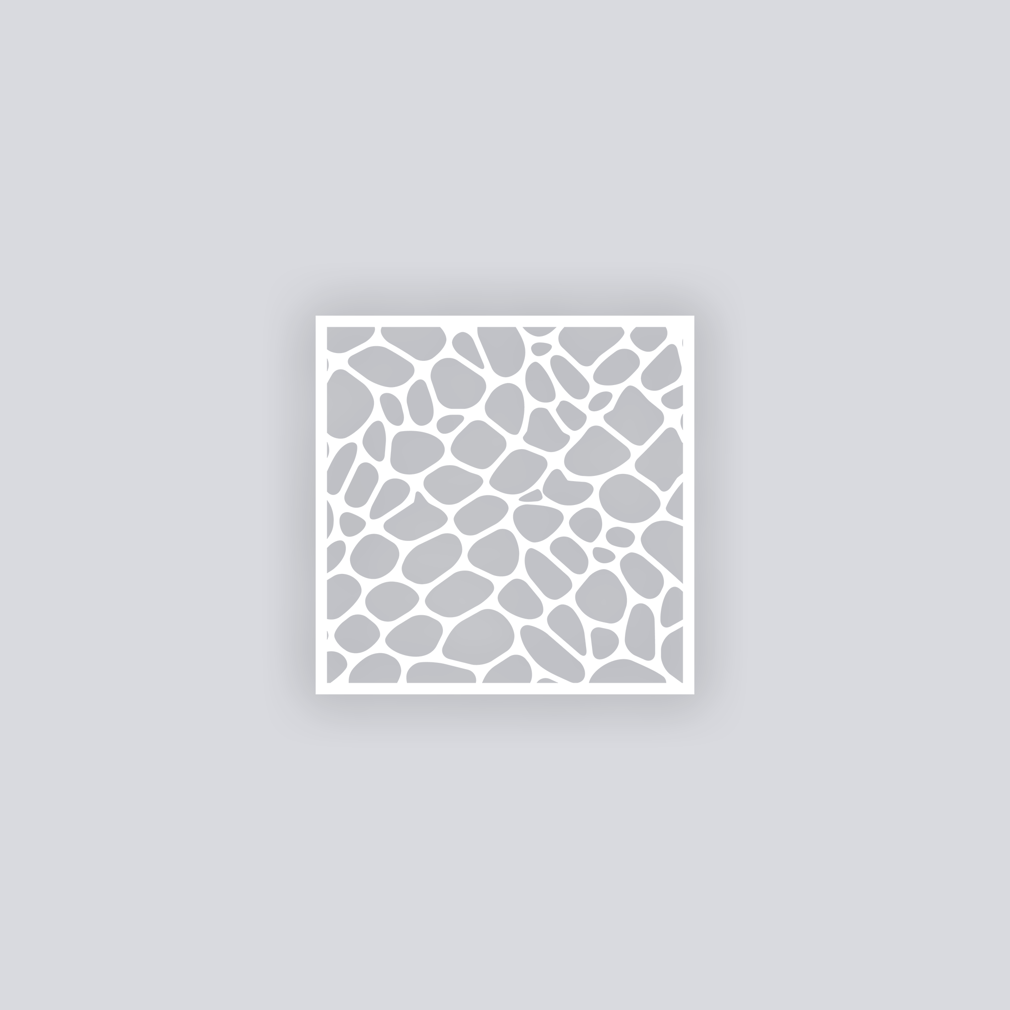 Dragon Scales Square Clay Stencil