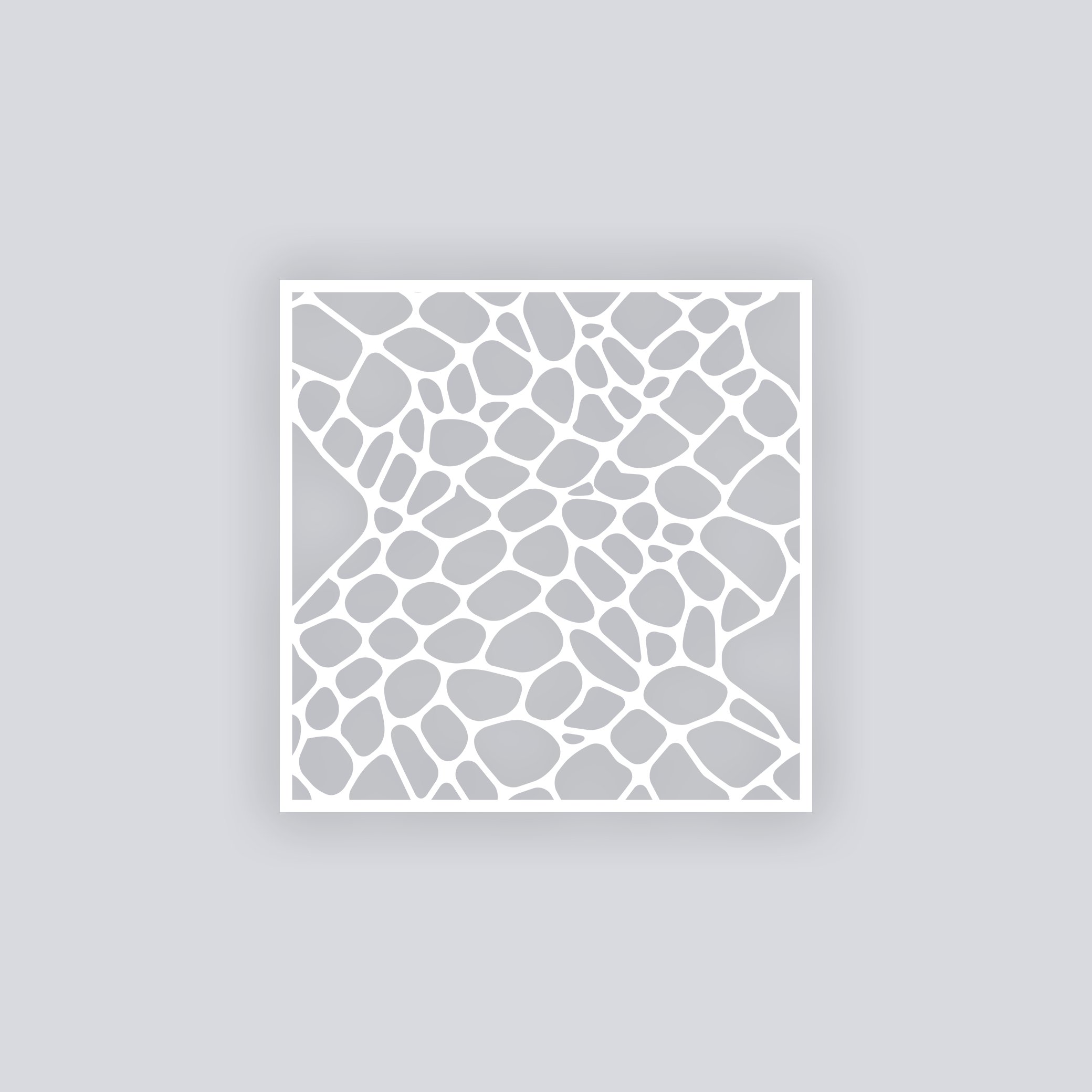 Dragon Scales Square Clay Stencil