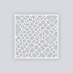 Dragon Scales Square Clay Stencil