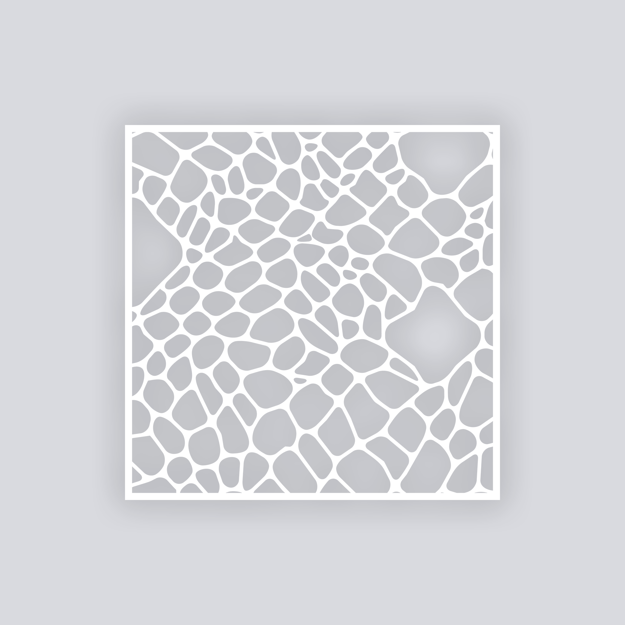 Dragon Scales Square Clay Stencil