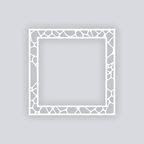 Dragon Scales Square Rim Clay Stencil