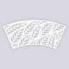 Feather Leaves Lg Cup Clay Stencil