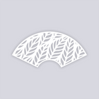 Feather Leaves Lg Cup Clay Stencil