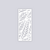 Feather Leaves Rectangle Clay Face Stencil