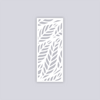 Feather Leaves Rectangle Clay Face Stencil