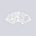 Floral Garden Lg Cup Clay Stencil