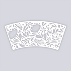 Floral Garden Lg Cup Clay Stencil
