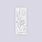 Floral Garden Rectangle Face Clay Stencil