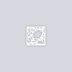 Floral Garden Square Clay Stencil