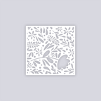 Floral Garden Square Clay Stencil