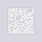 Floral Garden Square Clay Stencil