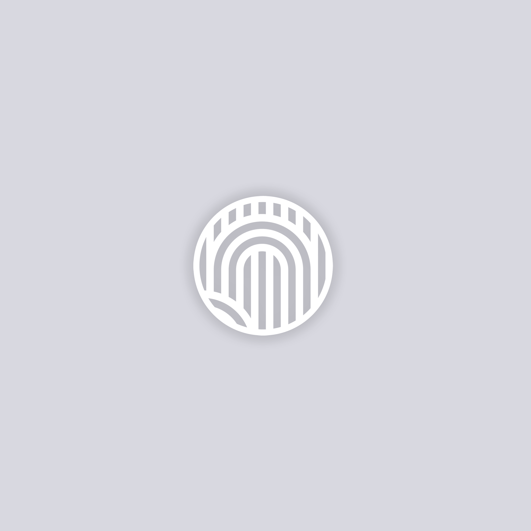 Mod Lines Circle Clay Stencil