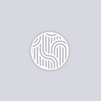 Mod Lines Circle Clay Stencil