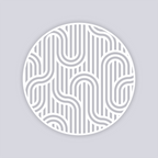 Mod Lines Circle Clay Stencil