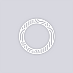 Mod Lines Circle Rim Clay Stencil