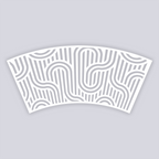 Mod Lines Lg Cup Clay Stencil