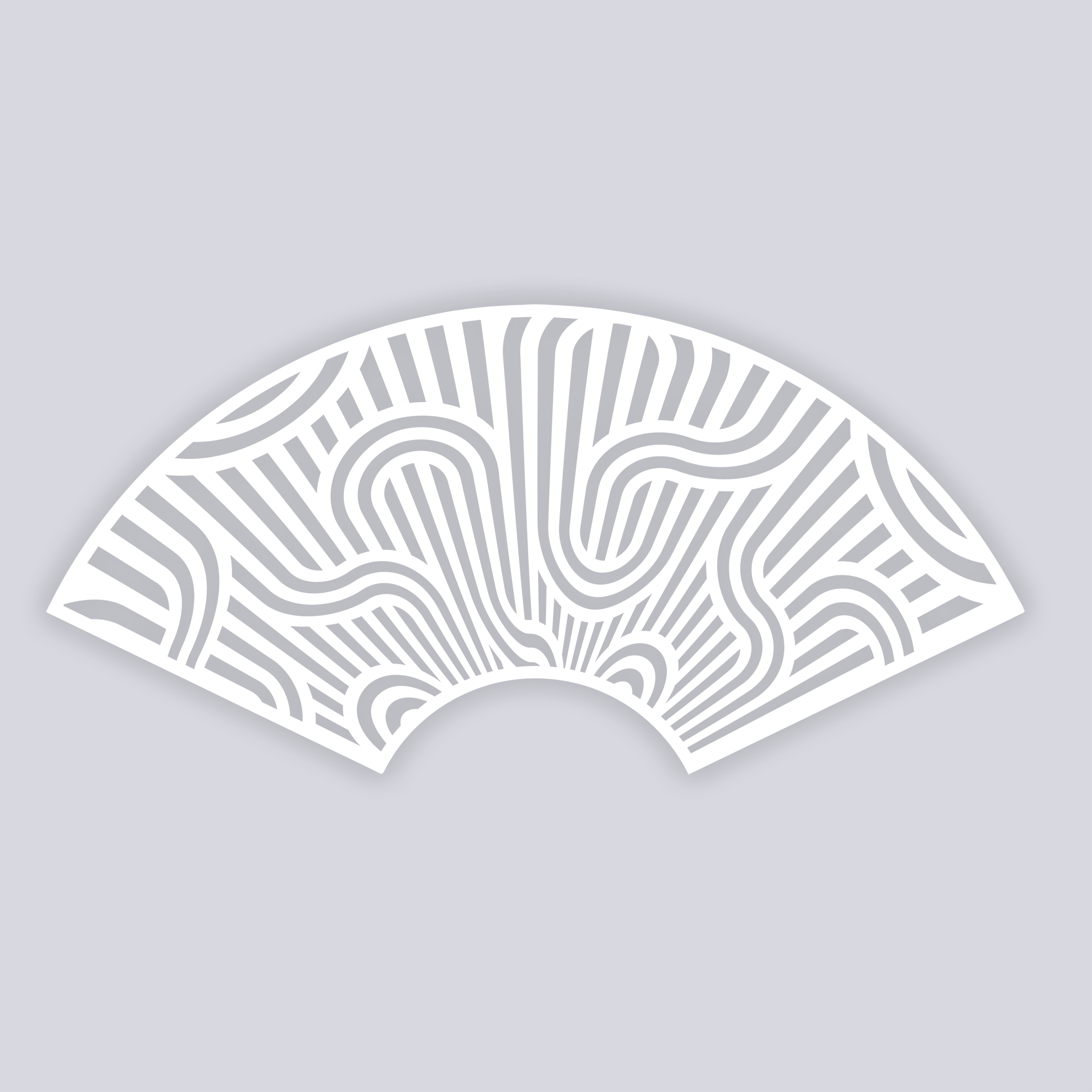 Mod Lines Lg Cup Clay Stencil