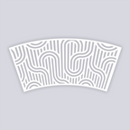 Mod Lines Lg Cup Clay Stencil