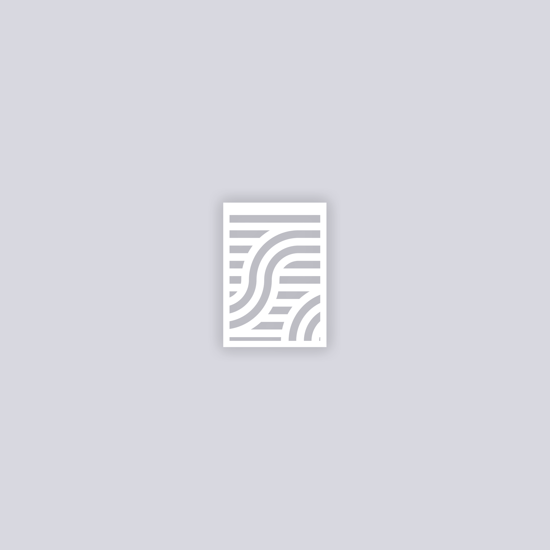 Mod Lines Rectangle Clay Stencil