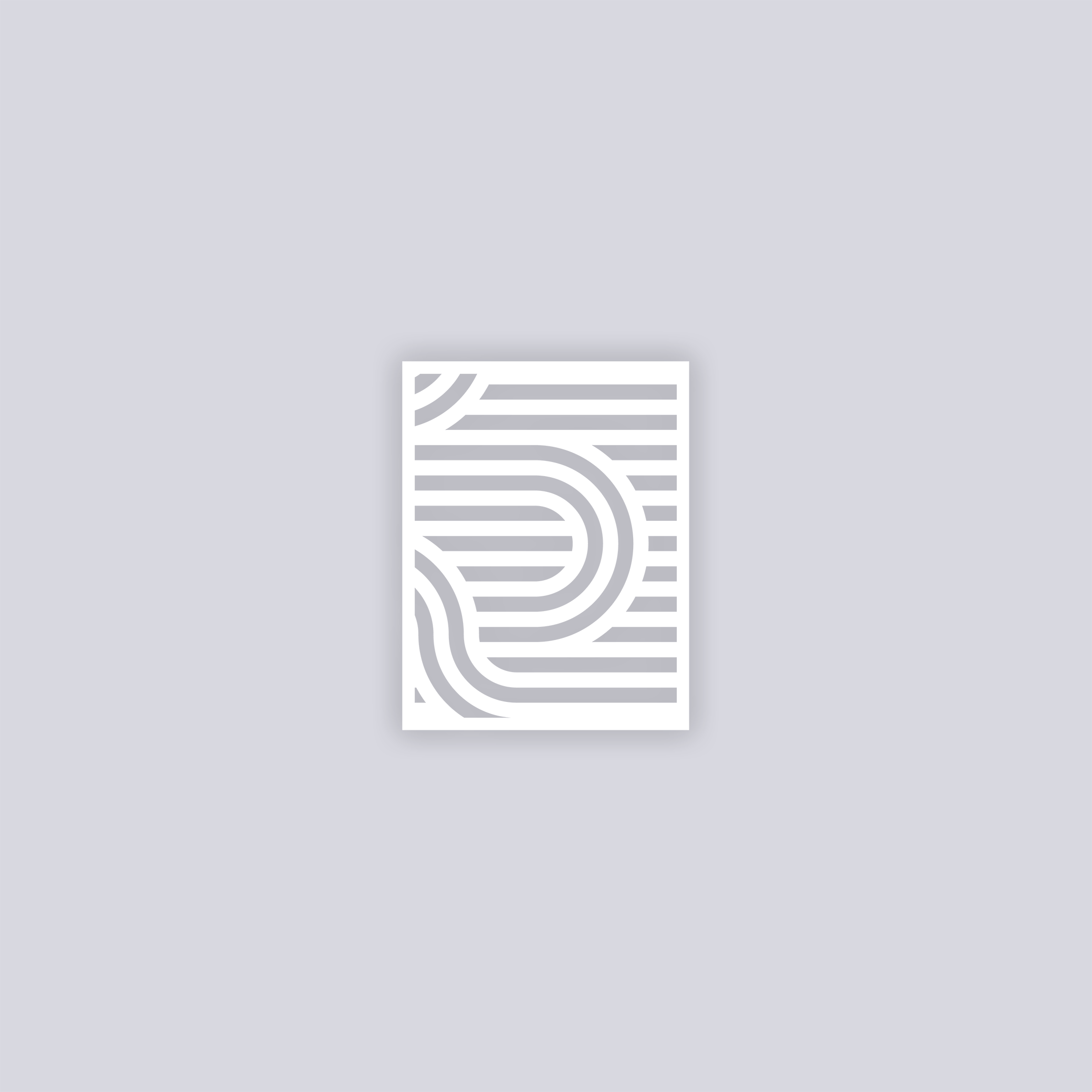 Mod Lines Rectangle Clay Stencil