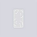 Mod Lines Rectangle Face Clay Stencil