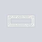 Mod Lines Rectangle Rim Clay Stencil