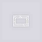 Mod Lines Rectangle Rim Clay Stencil