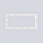 Mod Lines Rectangle Rim Clay Stencil