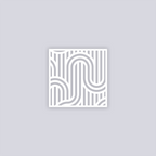 Mod Lines Square Clay Stencil