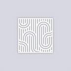 Mod Lines Square Clay Stencil