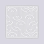 Mod Lines Square Clay Stencil