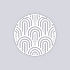 Groovy Loops Circle Clay Stencil