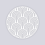 Groovy Loops Circle Clay Stencil