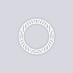 Groovy Loops Circle Rim Clay Stencil