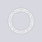 Groovy Loops Circle Rim Clay Stencil