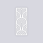 Groovy Loops Rectangle Face Clay Stencil