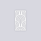 Groovy Loops Rectangle Face Clay Stencil