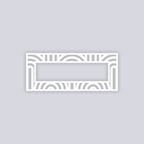 Groovy Loops Rectangle Rim Clay Stencil