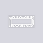 Groovy Loops Rectangle Rim Clay Stencil