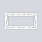 Groovy Loops Rectangle Rim Clay Stencil